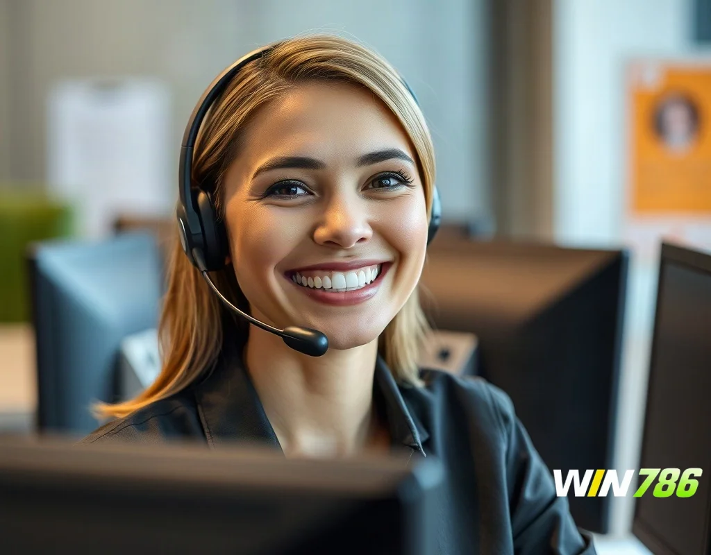 Customer support representative assisting with account issues