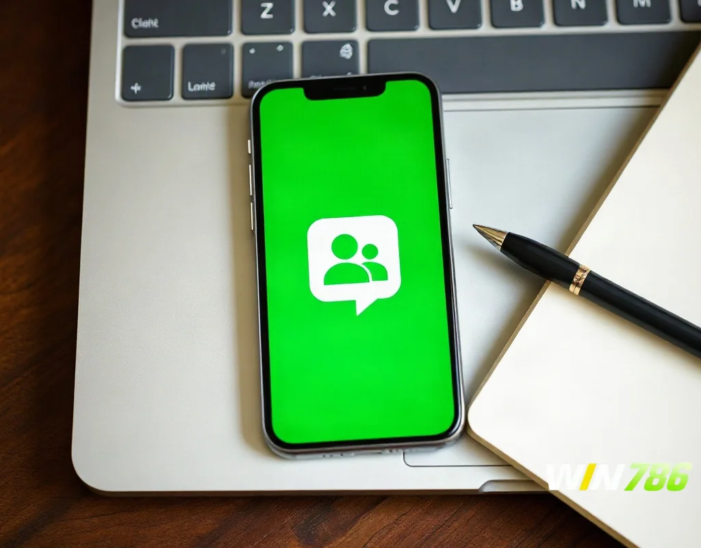 Smartphone with messaging app for support