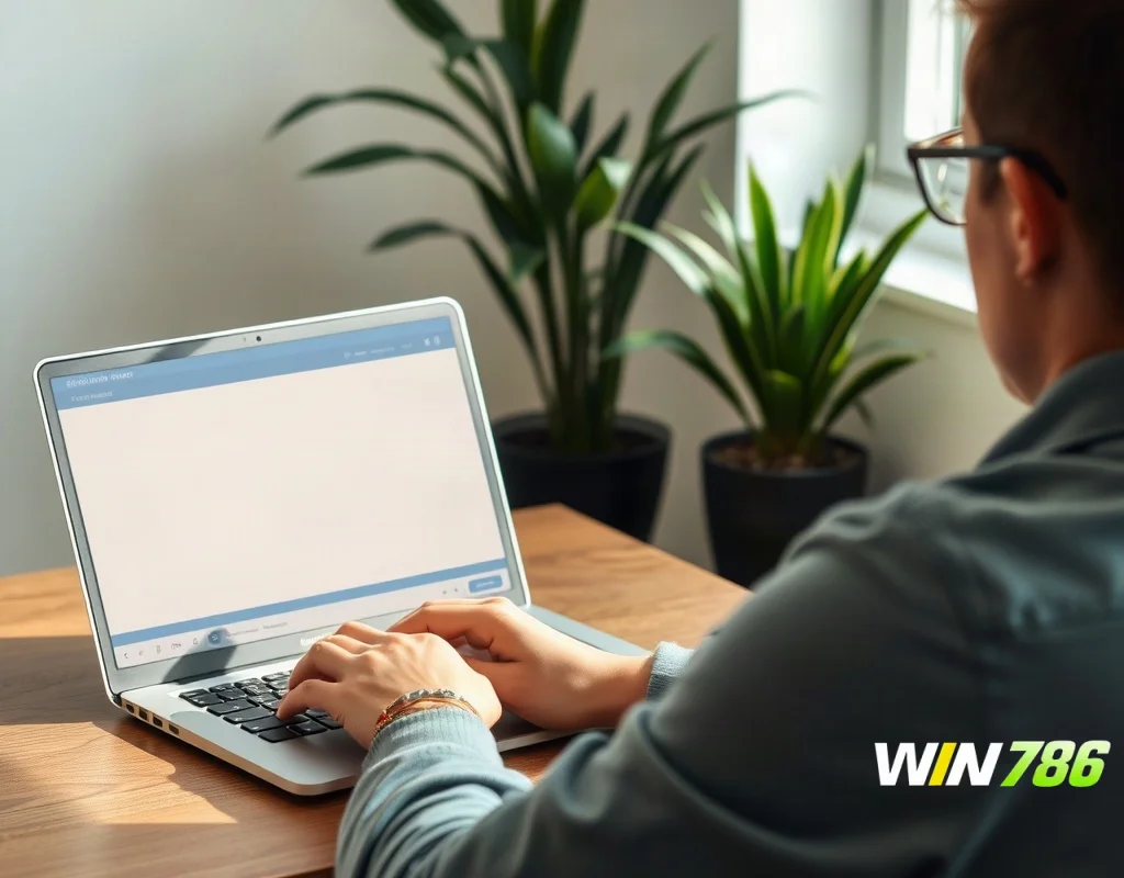 Laptop on a desk with a bank transfer in progress