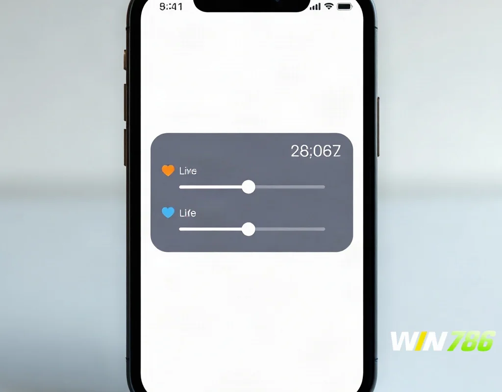Smartphone screen with sliders and a stopwatch representing responsible gaming limits.
