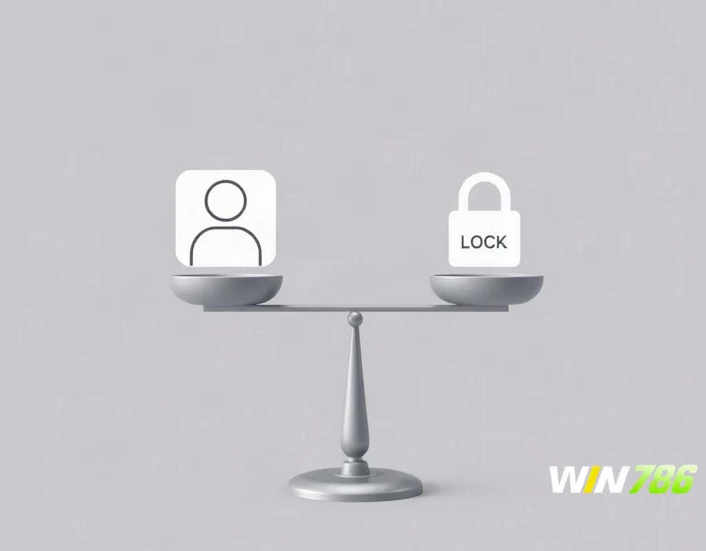 Balance between user and privacy on a scale