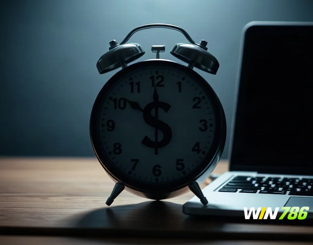 Clock and money symbol illustrating withdrawal waiting time